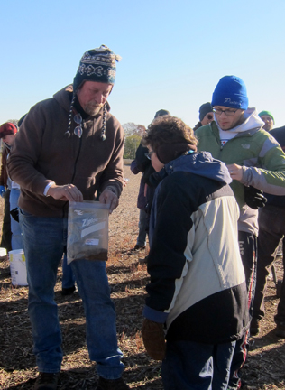 Ron Endres with volunteers