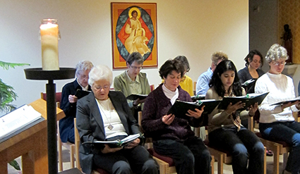 Prayer-at-Holy-Wisdom-Monastery